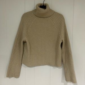 H&M Neutral Tan Turtleneck Sweater
